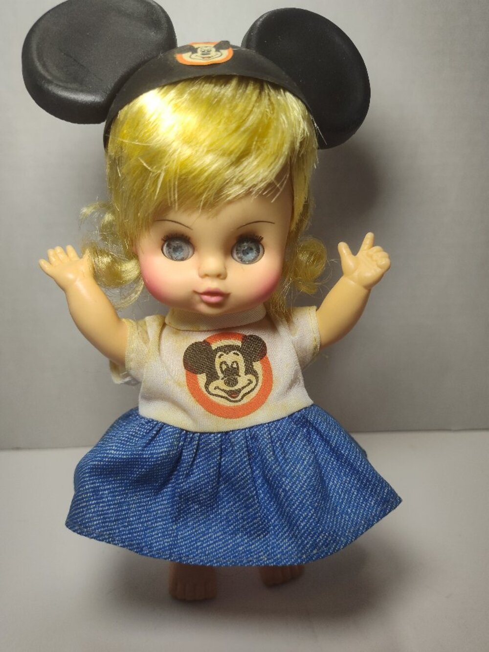 1971 Horsman Disney Mickey Mouse Club Mouseketeer Girl Doll 8"